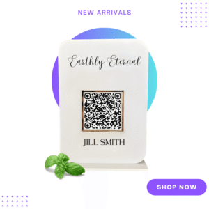 Custom QR Code Memorial Plaque Tribute in Acrylic - Front