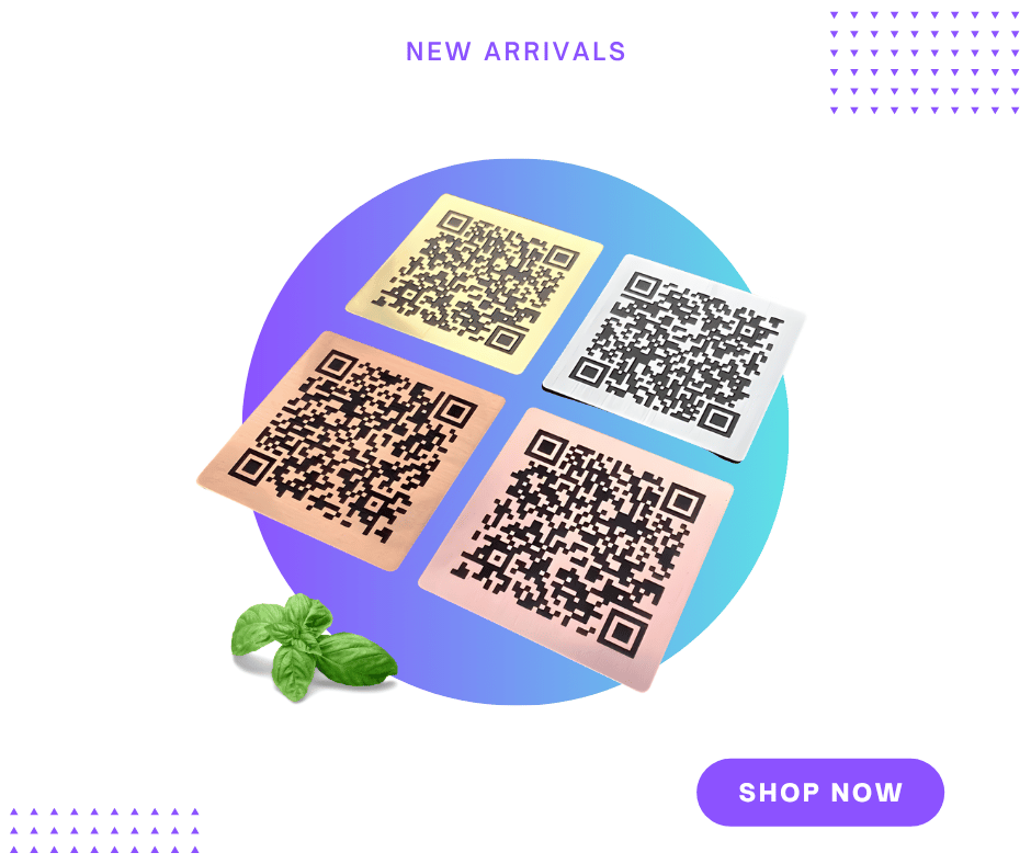 Awesome Custom Engraved Metallic Memorial QR Plaques - Image 2